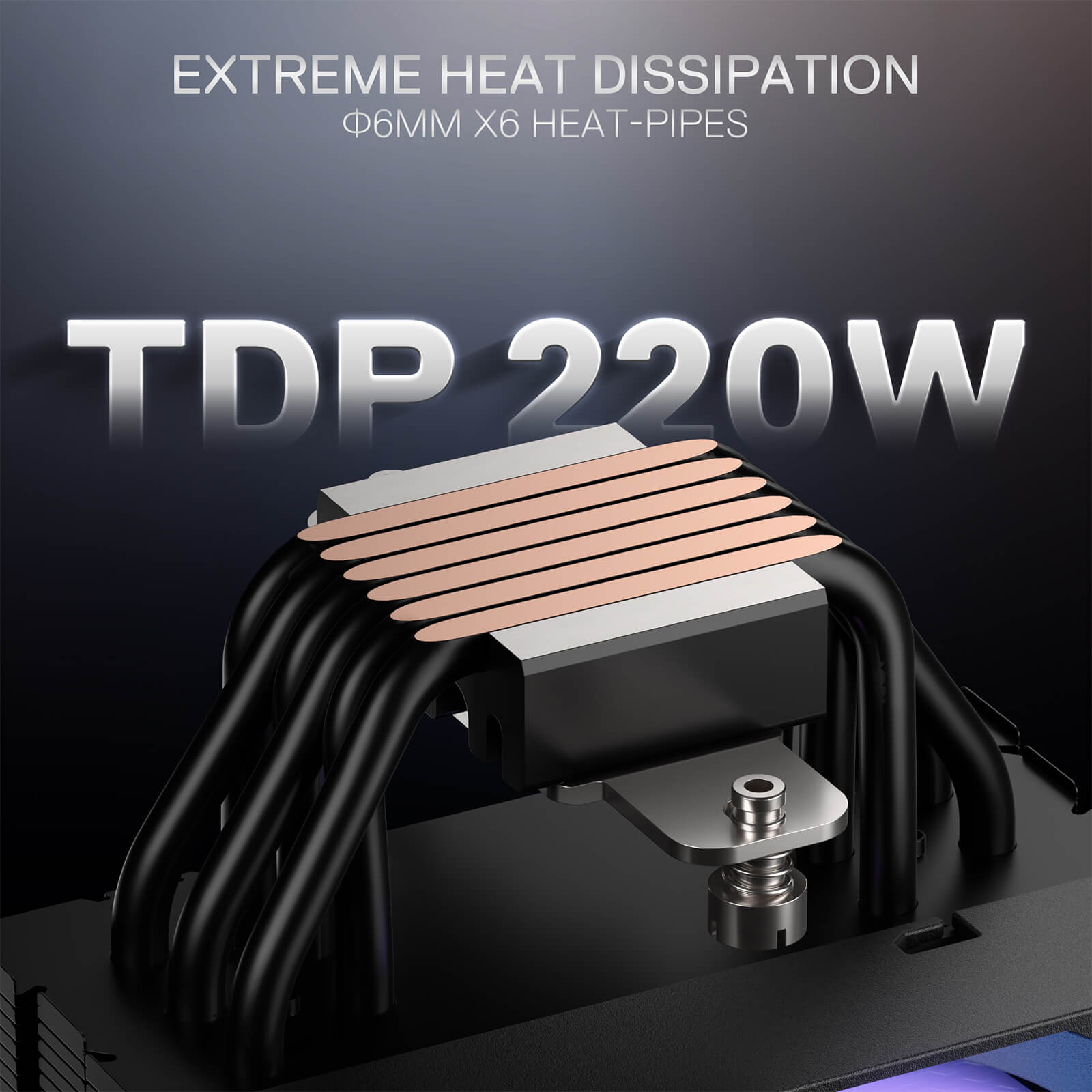 Redragon CC2312 ARGB Single Tower CPU Air Cooler For Gaming PC