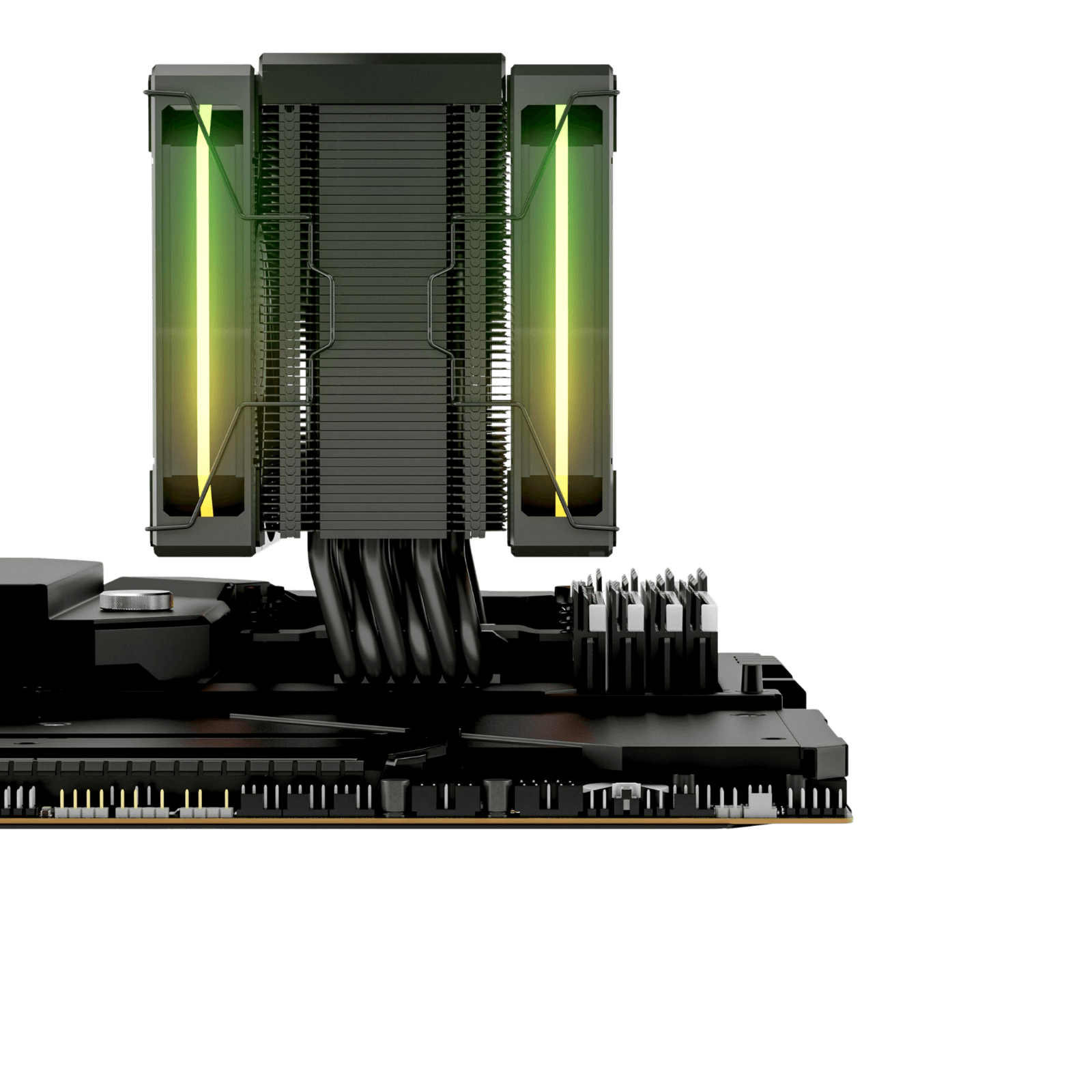 Redragon CC2313 CPU Cooler, Single-Tower Dual 120mm ARGB PWM Fan, TDP 250W, LCD Screen Top Cover, 6×Ф6mm Heatpipes, CPU Air Cooler Compatible with Intel LGA1851/1700/1200/115X; AMD AM5/AM4/AM3