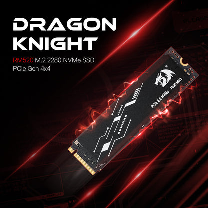 Redragon Gaming M.2 2280 Internal Solid State Drive w/Gen 4 PCIe 4.0 Form Factor