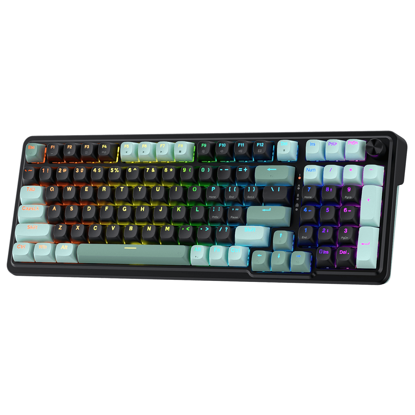 Redragon K686 HE Rapid Trigger Gaming Keyboard, 98 Keys 8K Wired Mechanical Keyboard w/ Next-Gen UltraMag 100% POM Silky Magnetic Switch, Dual-Module Floating Patent Structure Design, 2-Layer Noise Dampening