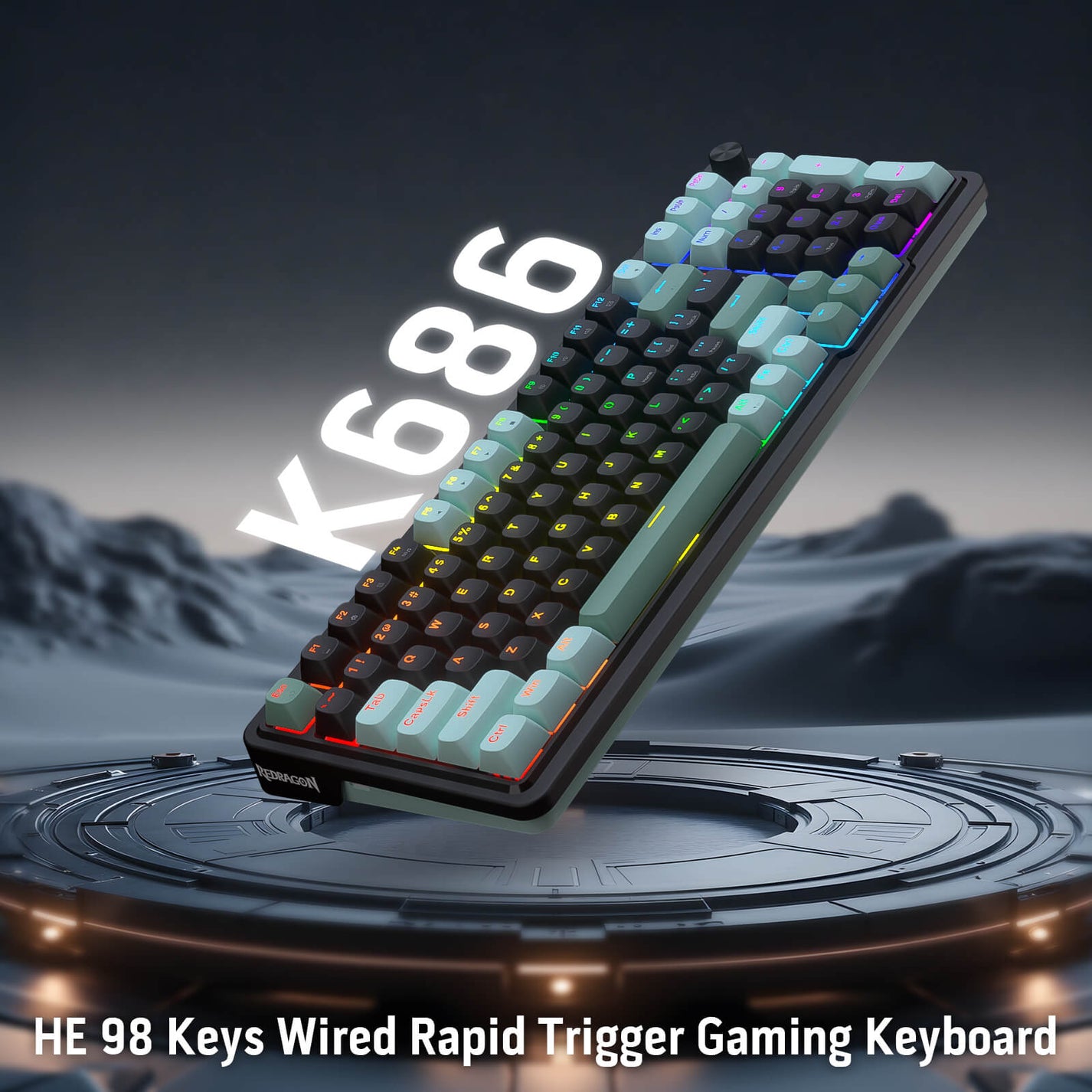 Redragon K686 HE Rapid Trigger Magnetic RGB Gaming Keyboard – Redragonshop