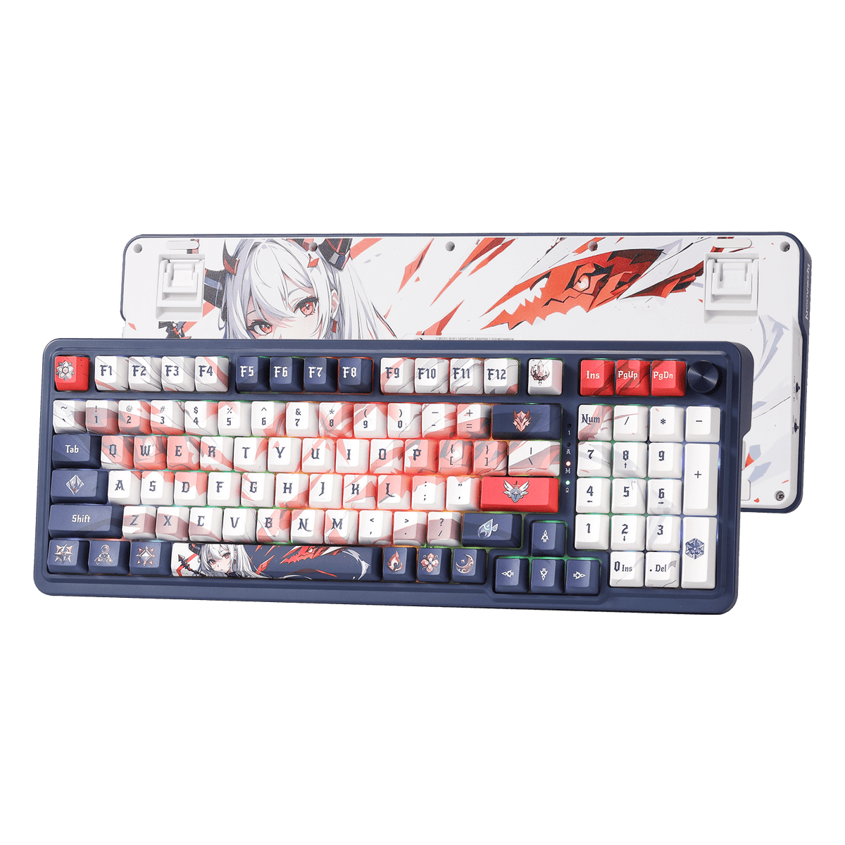 Redragon EISA K686 PRO SE 98 Keys Wireless Gasket Anime Keyboard ...