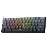 Redragon K617 Rapid Trigger Gaming Keyboard, 60% Wired Mechanical Keyboard w/ 8k Hz Polling Rate, Hyper-Fast 0.2mm Actuation Custom Magnetic Switch Adjustable via Software, Misty Grey