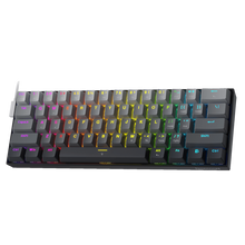 Redragon K617 Rapid Trigger Gaming Keyboard, 60% Wired Mechanical Keyboard w/ 8k Hz Polling Rate, Hyper-Fast 0.2mm Actuation Custom Magnetic Switch Adjustable via Software, Misty Grey
