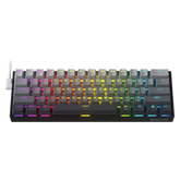 Redragon K617 Rapid Trigger Gaming Keyboard, 60% Wired Mechanical Keyboard w/ 8k Hz Polling Rate, Hyper-Fast 0.2mm Actuation Custom Magnetic Switch Adjustable via Software, Misty Grey
