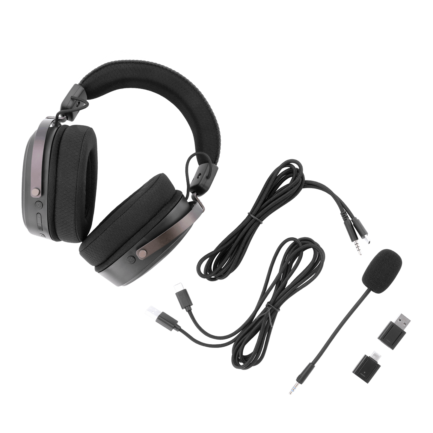 Redragon H831 Gaming Headset, RGB, 2.4GHz/BT/Wired, Black