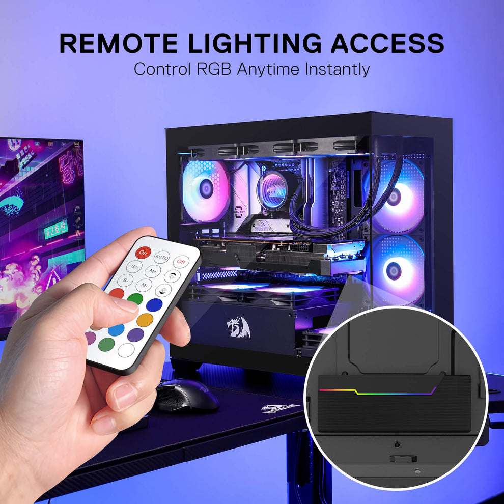 Controllers Hub Computer Rgb Redragon GCP09 ARGB PWM Fan Hub Controller | PC Case Fan Hub – Redragonshop