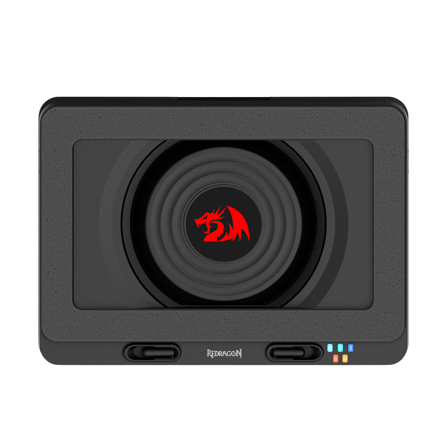 Redragon GCP512 Laptop Cooling Pad with 5.9" Fan, Rapid Cooling for 15-17 Inch Laptops, Variable Speed Control, 4 Adjustable Heights, RGB Quiet Cooling Pad with Phone Stand