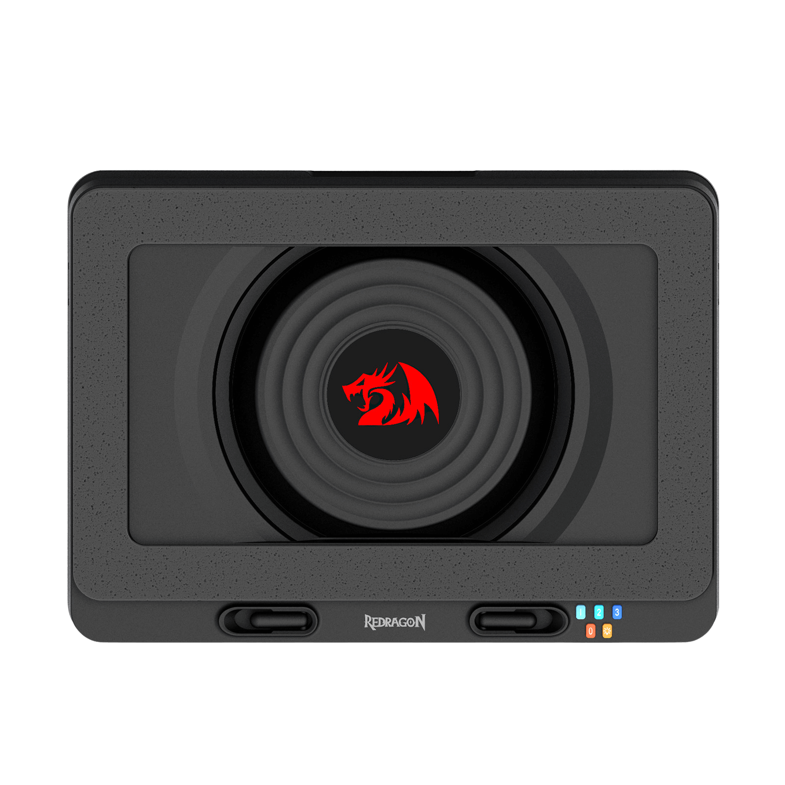 Redragon GCP512 Laptop Cooling Pad with 5.9" Fan, Rapid Cooling for 15-17 Inch Laptops, Variable Speed Control, 4 Adjustable Heights, RGB Quiet Cooling Pad with Phone Stand