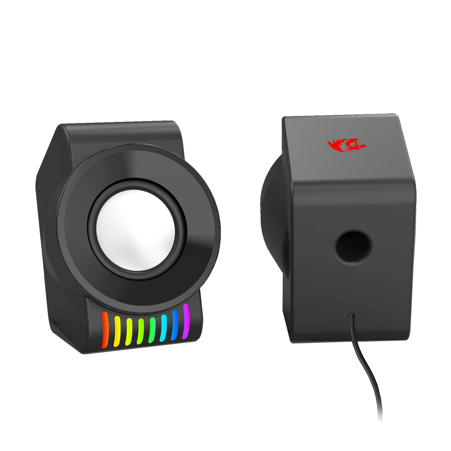 Redragon GS514 PC Gaming Speaker, 2.0 Channel Stereo Desktop Computer Speaker with Dynamic RGB