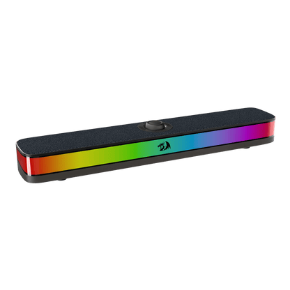 Redragon GS515 RGB Desktop Soundbar, 2.0 Channel Stereo Computer Speakers for Desktop with Bluetooth 5.3, USB-C/USB Powered, Black