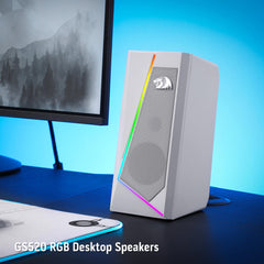 Redragon GS520 RGB white Desktop Speakers