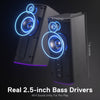 Redragon GS814 20W RGB Desktop Speakers - Bluetooth 5.0, Touch Controls, Enhanced Bass