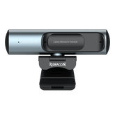 Redragon GW911 4K Webcam for PC, Ultra HD with Dual Noise-Cancelling Mic, PDAF Auto Focus, Auto Light Correction, Plug & Play, Privacy Cover – Works w/Zoom/Teams/Skype/Google Meet
