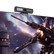 Redragon GW911 4K Webcam for PC, Webcam on a futuristic weapon with a space-themed background