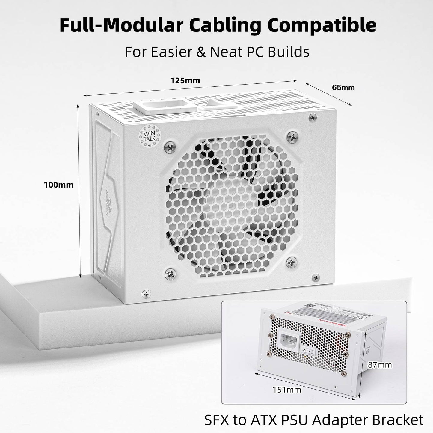 80+ Gold 650 Watt SFX Fully Modular Power Supply