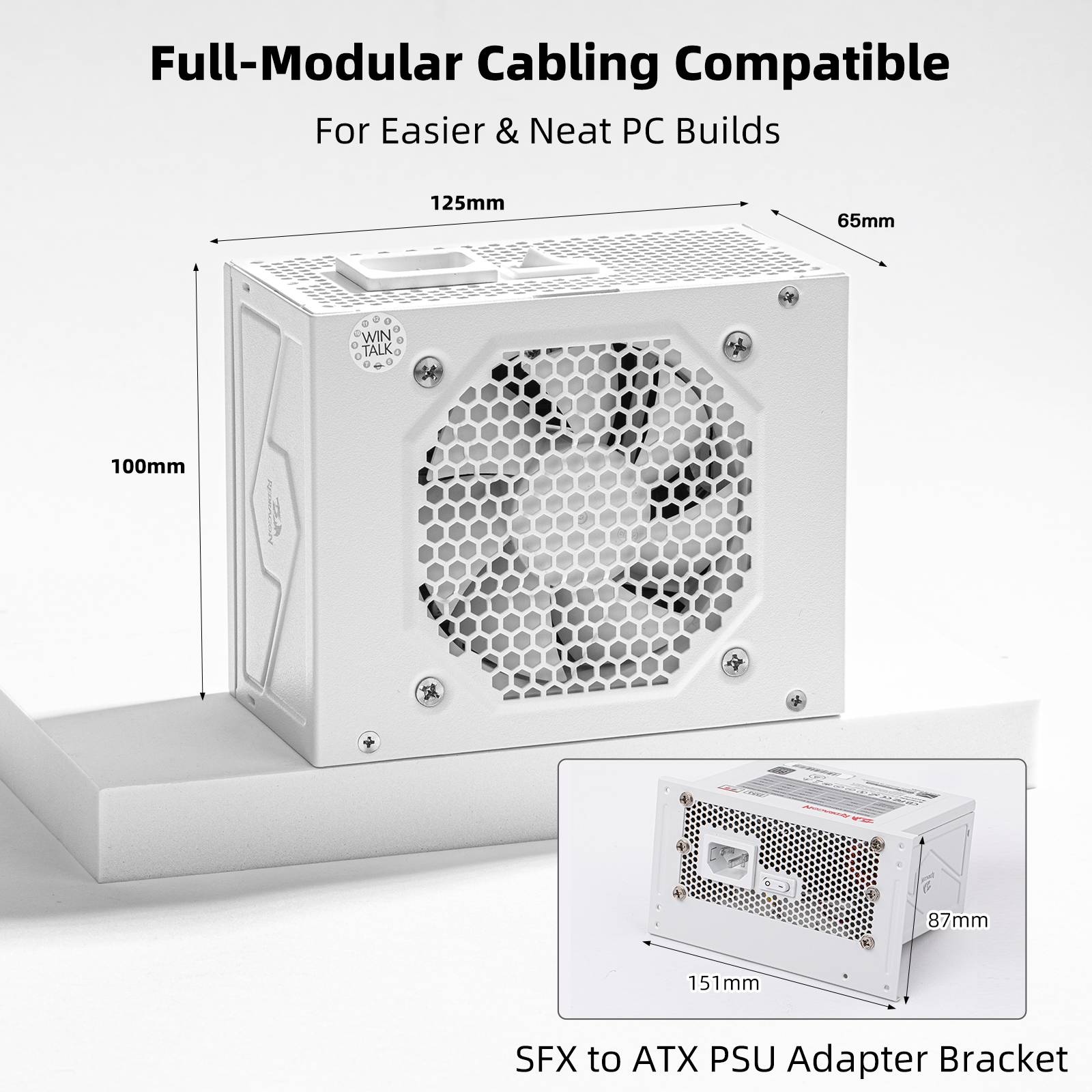 80+ Platium 750 Watt SFX Fully Modular Power Supply