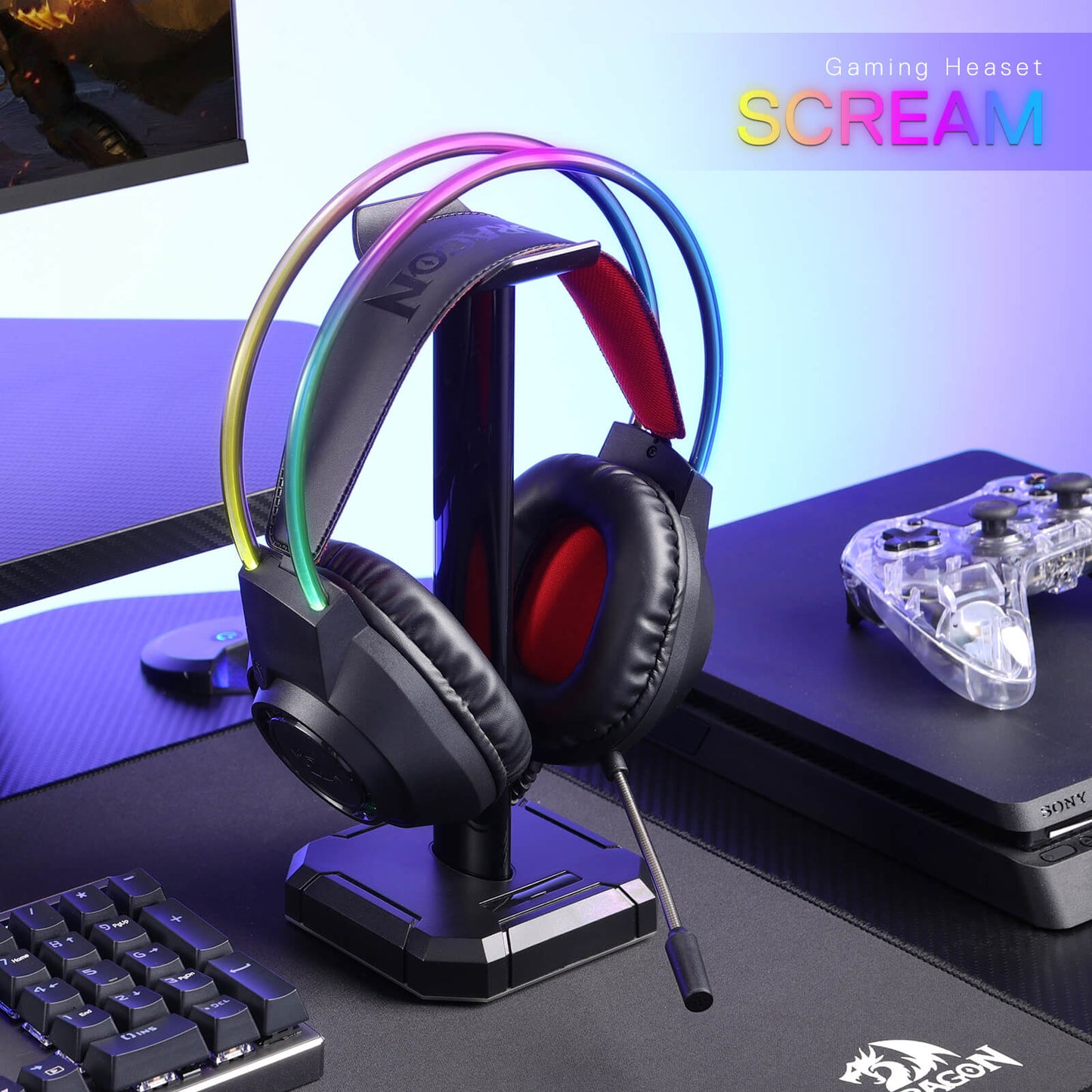 Redragon H231 SCREAM Wired Gaming Headset