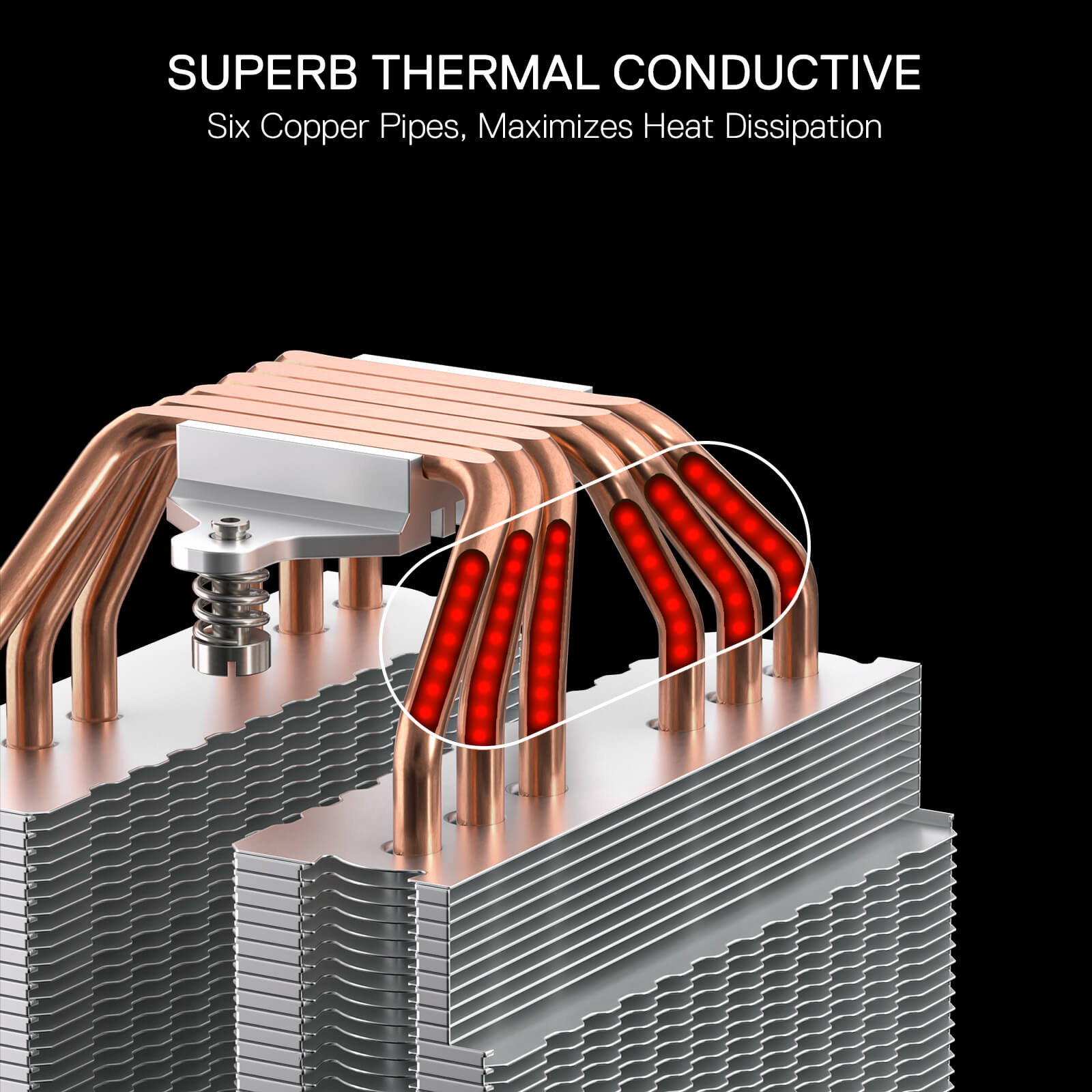 Redragon C218 Dual Tower CPU Air Cooler, A-RGB CPU Cooling Fan