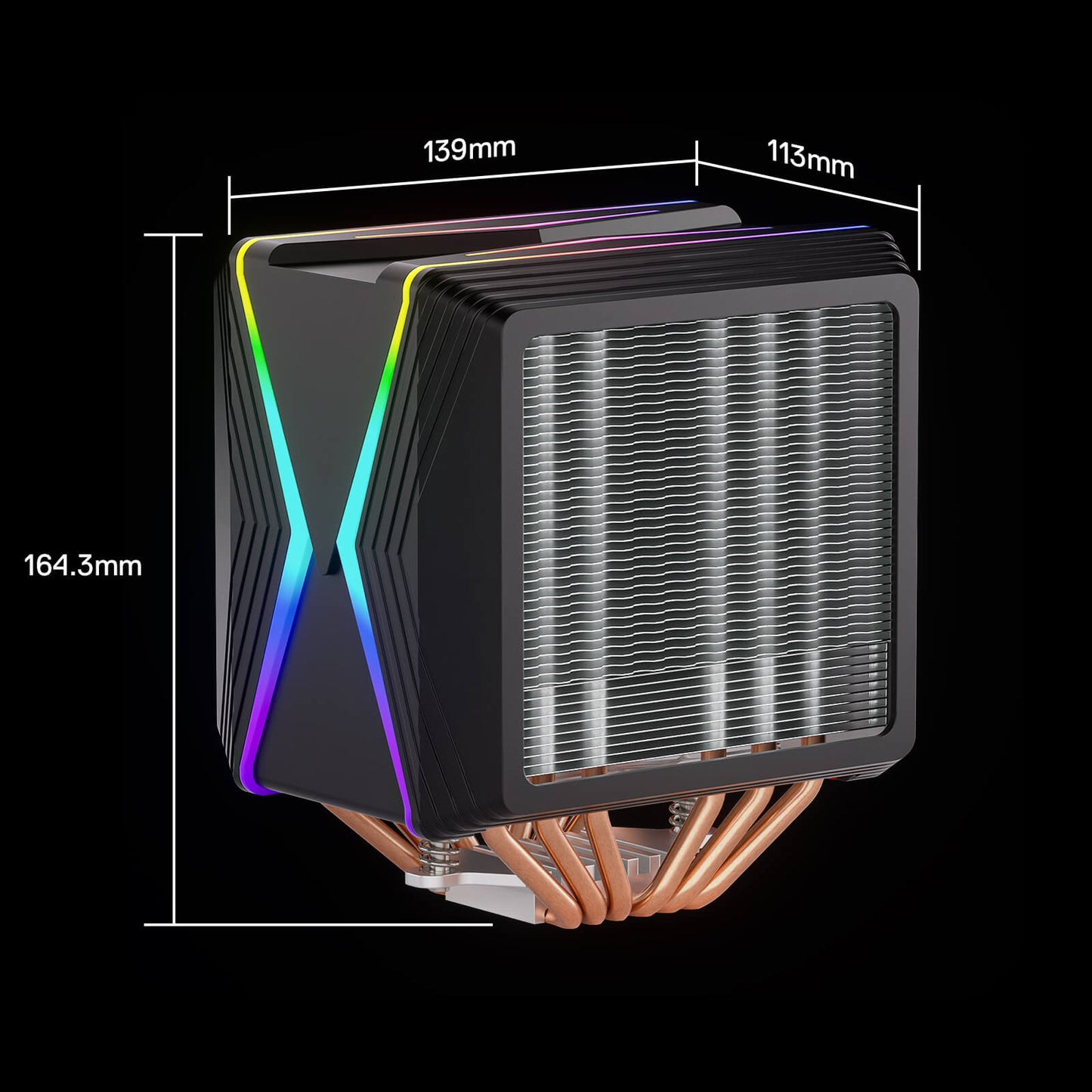 Redragon C218 Dual Tower CPU Air Cooler, A-RGB CPU Cooling Fan