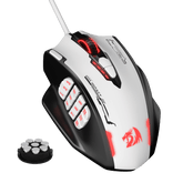 Redragon M908 Impact RGB LED MMO Gaming Mouse with 12 Side Buttons, Optical Wired Ergonomic Mouse with Max 24,000DPI, High Precision, 18 Programmable Macro Shortcuts, Comfort Grip