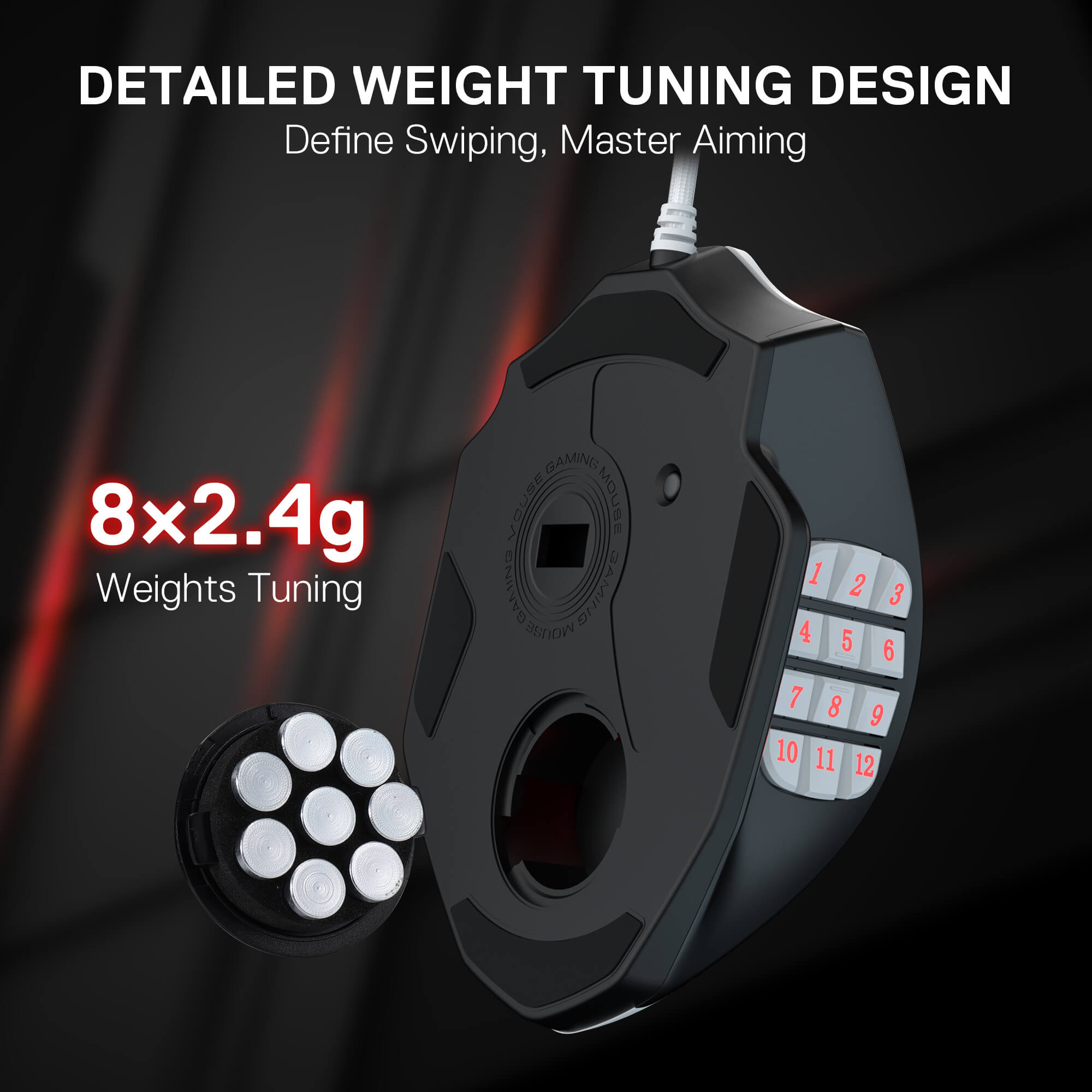 Redragon IMPACT M908 SE RGB MMO Gaming Mouse with 18 Programmable