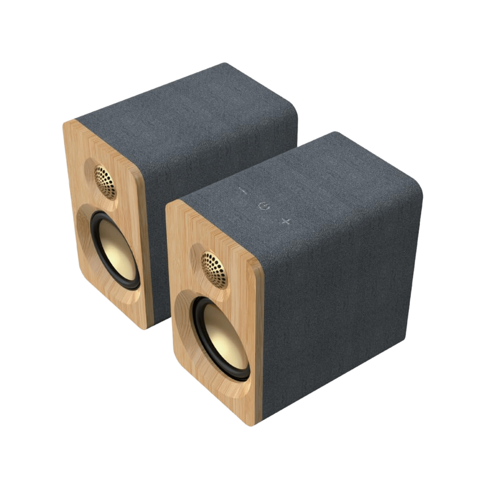 Redragon GS818 Multimedia Speaker, 60W Peak 2.0 Desktop Computer Speakers, Bluetooth 5.3, USB-C & AUX Input, 1" Tweeter & 3" Mid Bass, Easy-Access Control, Compact Desktop Speaker