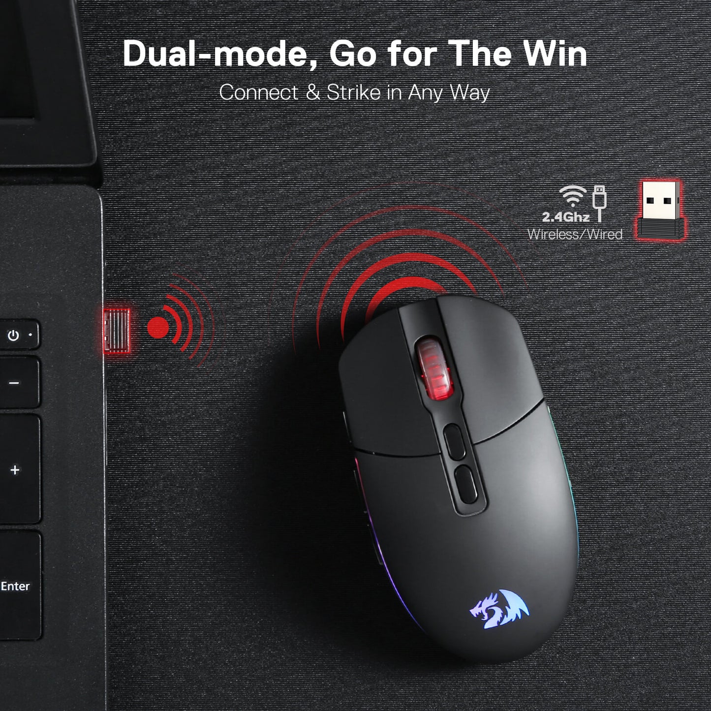 Redragon M719 Pro Wireless Optical Gaming Mouse