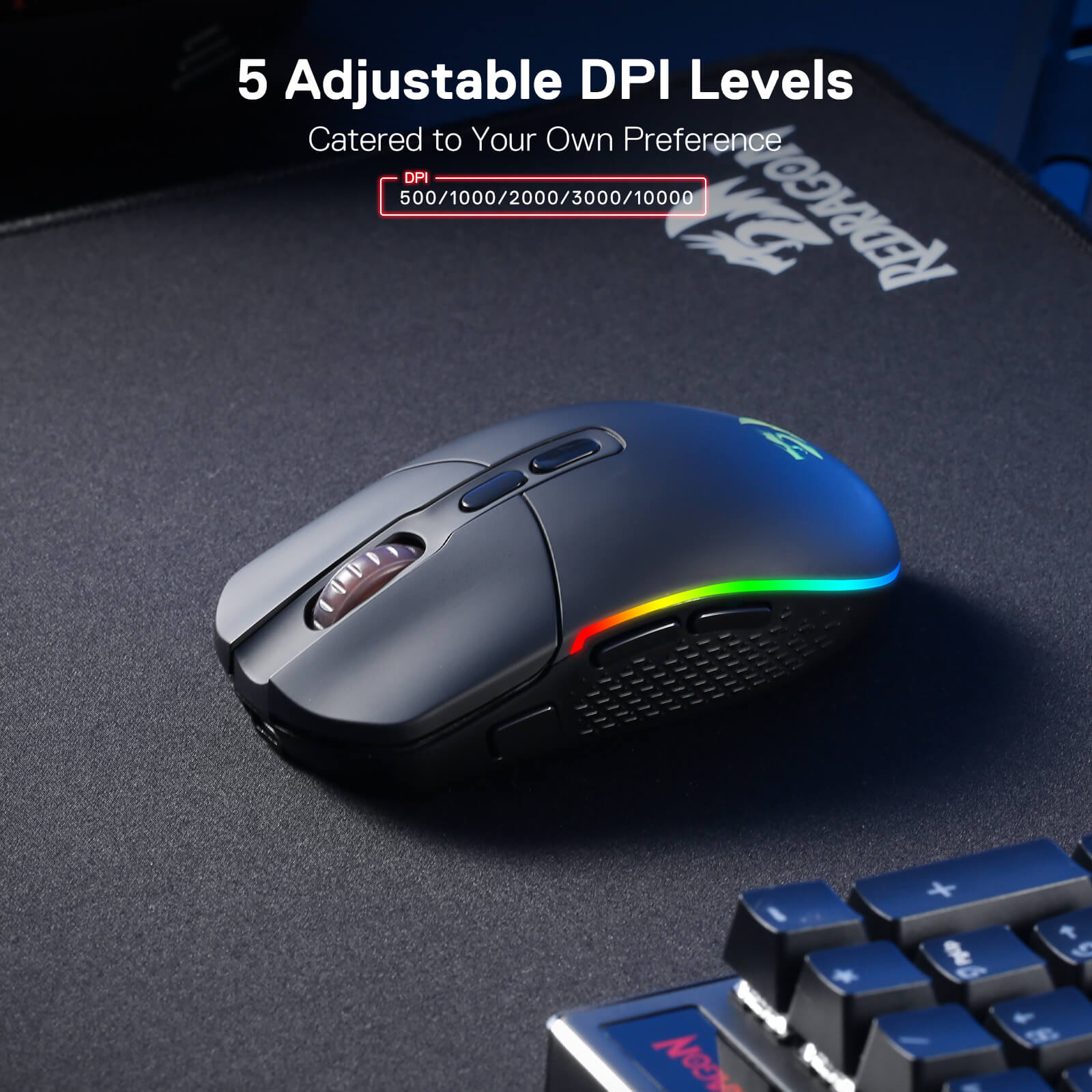 Dominate the Game with Redragon INVADER M719 Pro Wireless Gaming Mouse ...