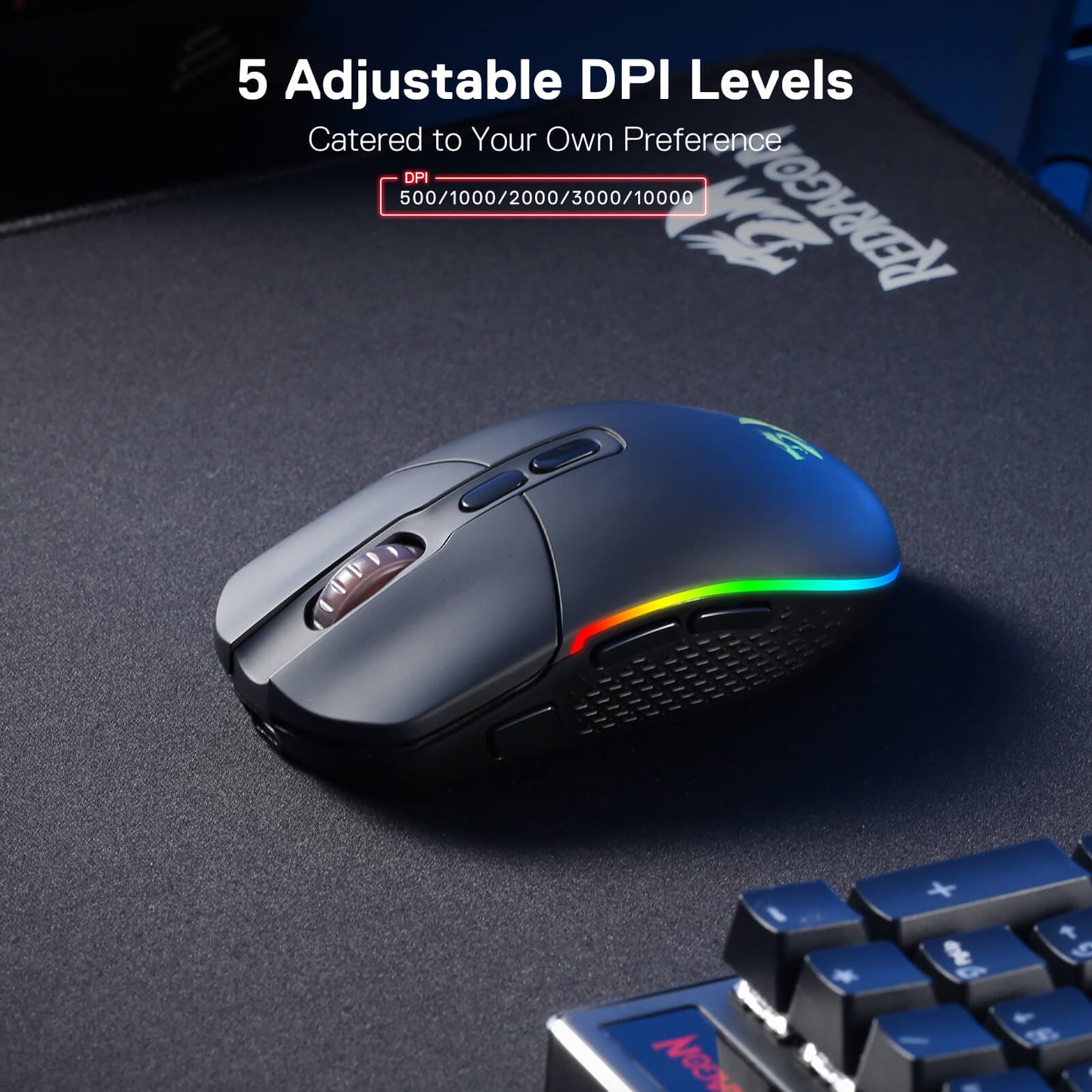 Redragon M719 Pro Wireless Optical Gaming Mouse