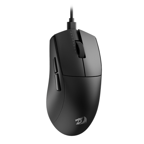 Redragon M724 Wired Gaming Mouse, 42G Ultra-Light 12,400 Max DPI Optical Gaming Mouse with 5 Programmable Buttons, Ergonomic Natural Grip Build, Software Supports DIY Keybinds & DPI | show