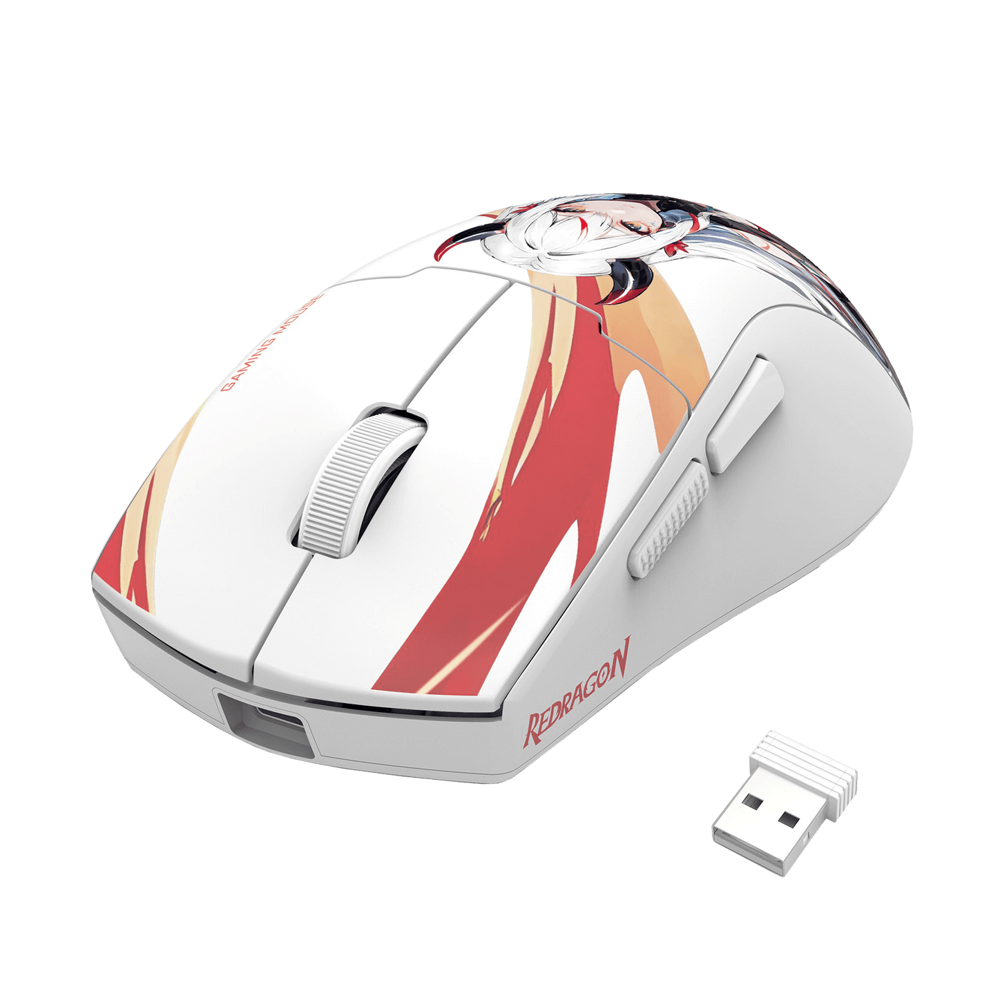 Redragon M918 MAX 3-Mode Wireless Gaming Mouse, 49G Ultra-Light 26K DPI Gamer Mouse w/Ergonomic Natural Grip Build, Full Programmable Buttons, Software Supports DIY Keybinds & DPI