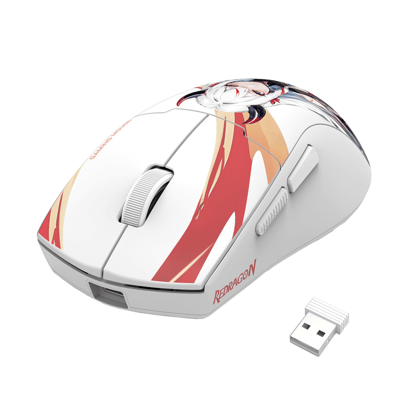 Redragon K1NG M918 MAX 1K Hz 3-Mode Wireless Anime Gaming Mouse ...