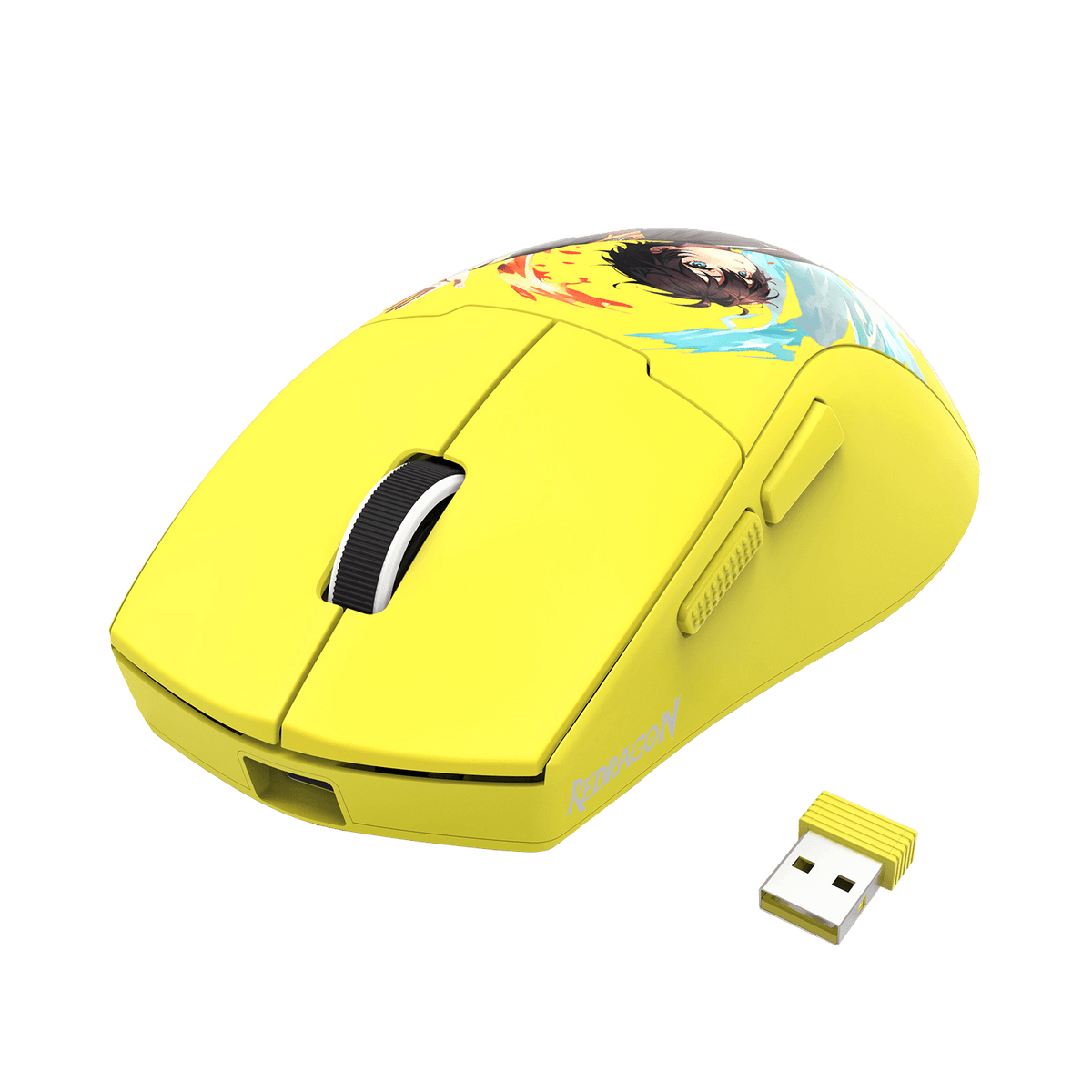 Redragon K1NG M918 MAX 1K Hz 3-Mode Wireless Anime Gaming Mouse ...