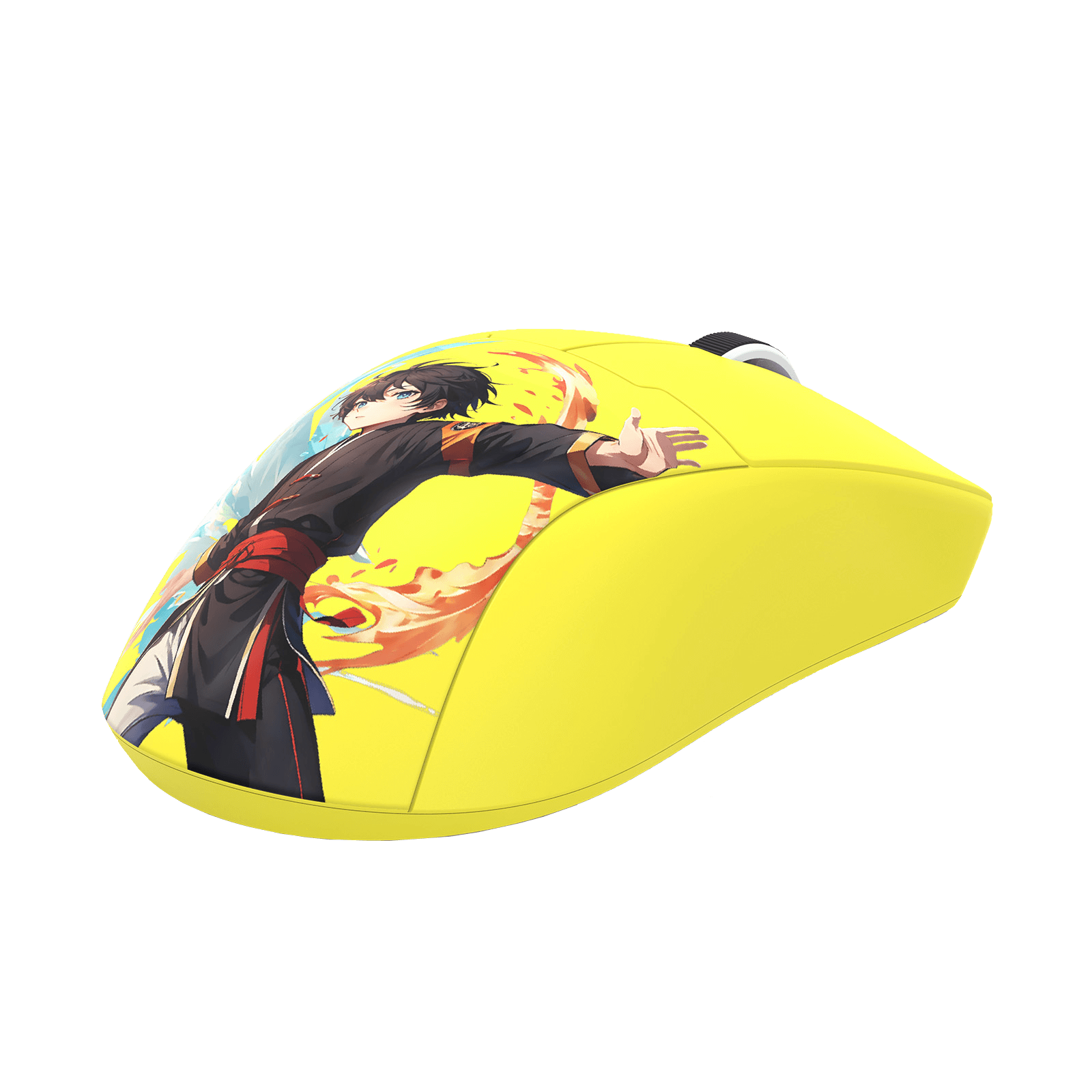 Redragon M918 MAX 3-Mode Wireless Gaming Mouse, 49G Ultra-Light 26K DPI Gamer Mouse w/Ergonomic Natural Grip Build, Full Programmable Buttons, Software Supports DIY Keybinds & DPI, Yellow