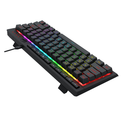 Redragon K522 60% RGB Membrane Gaming Keyboard, Compact 61 Keys Linear Mechanical-Feel Switch Keyboard w/ 4 Extra On-Board Macro Keys & Media Control Keys