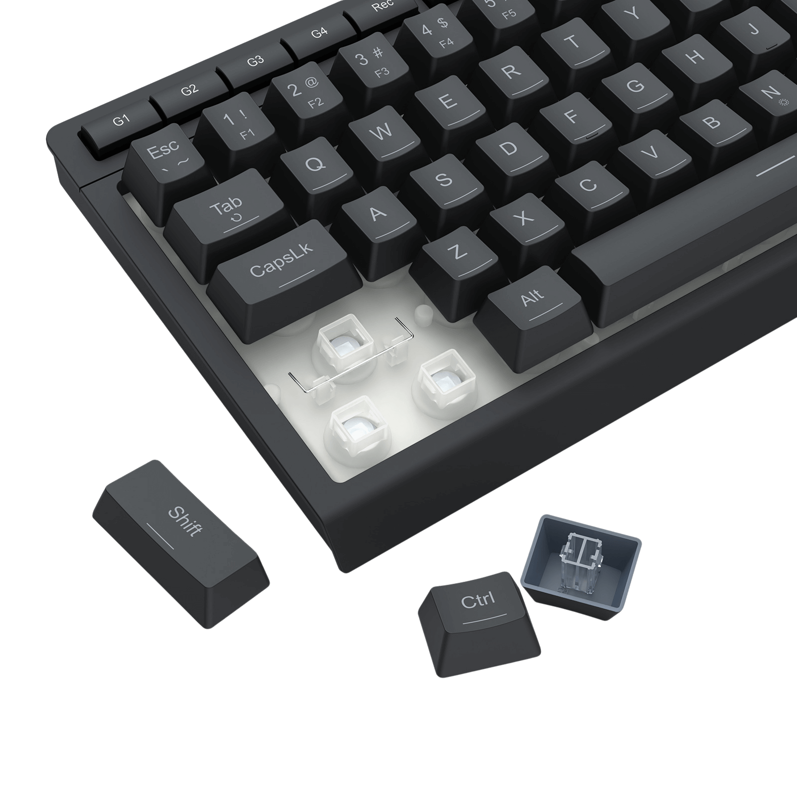 Redragon K522 60% RGB Membrane Gaming Keyboard, Compact 61 Keys Linear Mechanical-Feel Switch Keyboard w/ 4 Extra On-Board Macro Keys & Media Control Keys