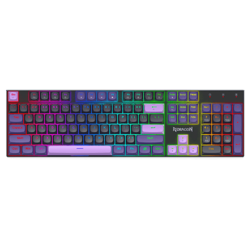 Redragon K556 HE Rapid Trigger Gaming Keyboard, 100% 104 Keys Wired Mechanical Keyboard w/Hyper-Fast Actuation, Dedicated Hall Effect Magnetic Switch, 2-Layer Noise Dampening, Original Aluminum Base
