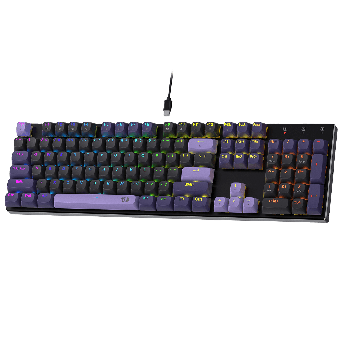 Redragon K556 HE Rapid Trigger Gaming Keyboard, 100% 104 Keys Wired Mechanical Keyboard w/Hyper-Fast Actuation, Dedicated Hall Effect Magnetic Switch, 2-Layer Noise Dampening, Original Aluminum Base