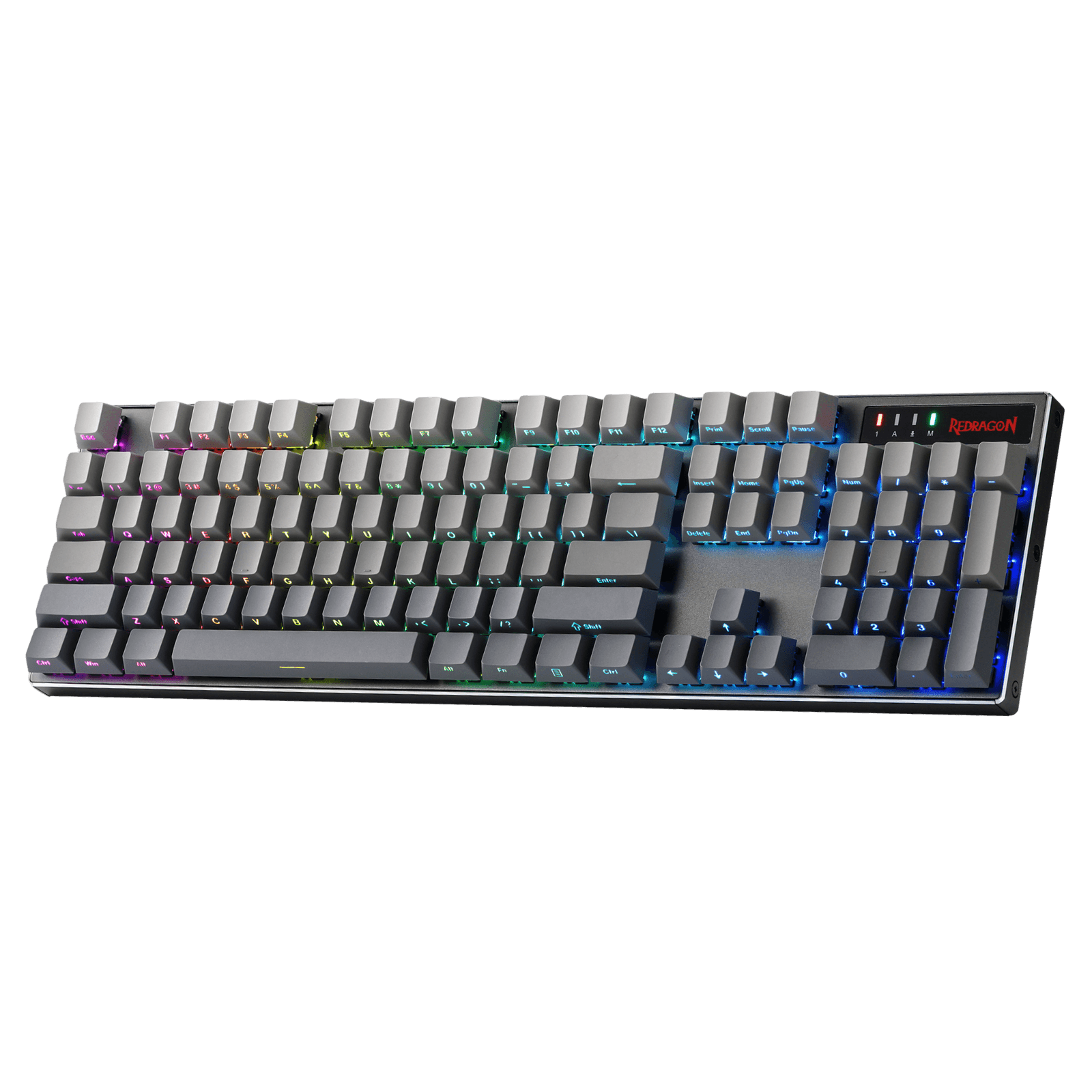 Redragon K556 PRO 104 Keys Wireless RGB Gaming Keyboard, Tri-Mode Aluminum Mechanical Keyboard w/Noise Dampening Layers, Hot-Swap South-Facing RGB Socket, Gradient PBT Keycaps & Custom Linear Switch