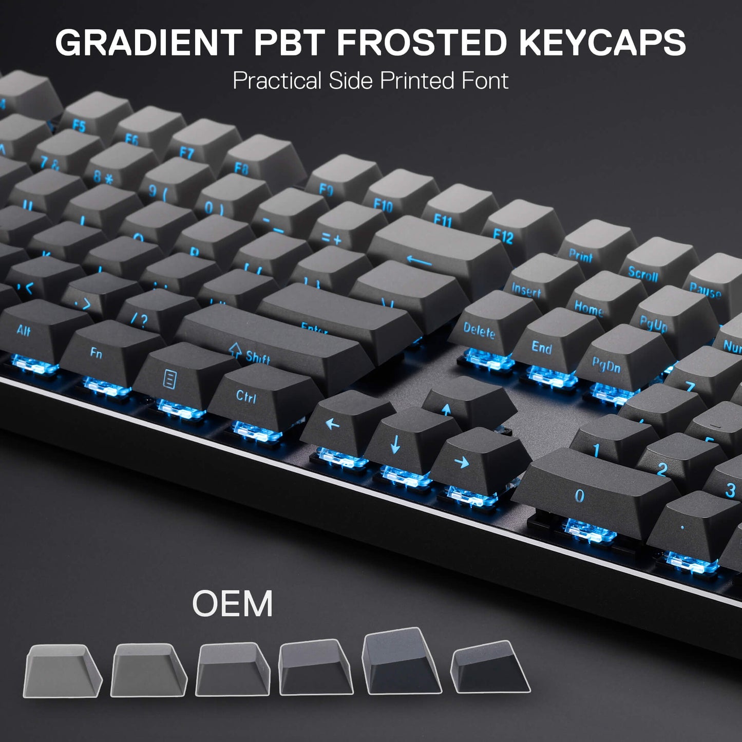 Redragon K556 PRO 104 Keys Wireless RGB Gaming Keyboard, Tri-Mode Aluminum Mechanical Keyboard w/Noise Dampening Layers, Hot-Swap South-Facing RGB Socket, Gradient PBT Keycaps & Custom Linear Switch