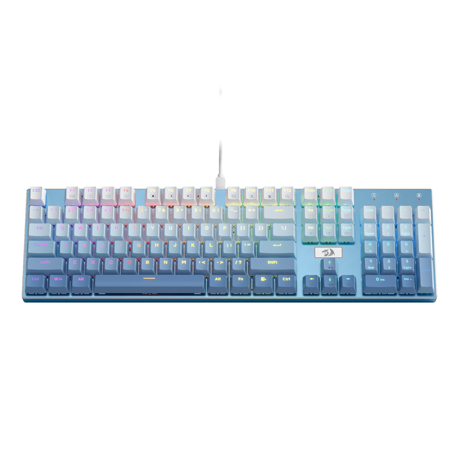 Redragon K556 SE RGB LED Backlit Wired Mechanical Blue Gaming Keyboard