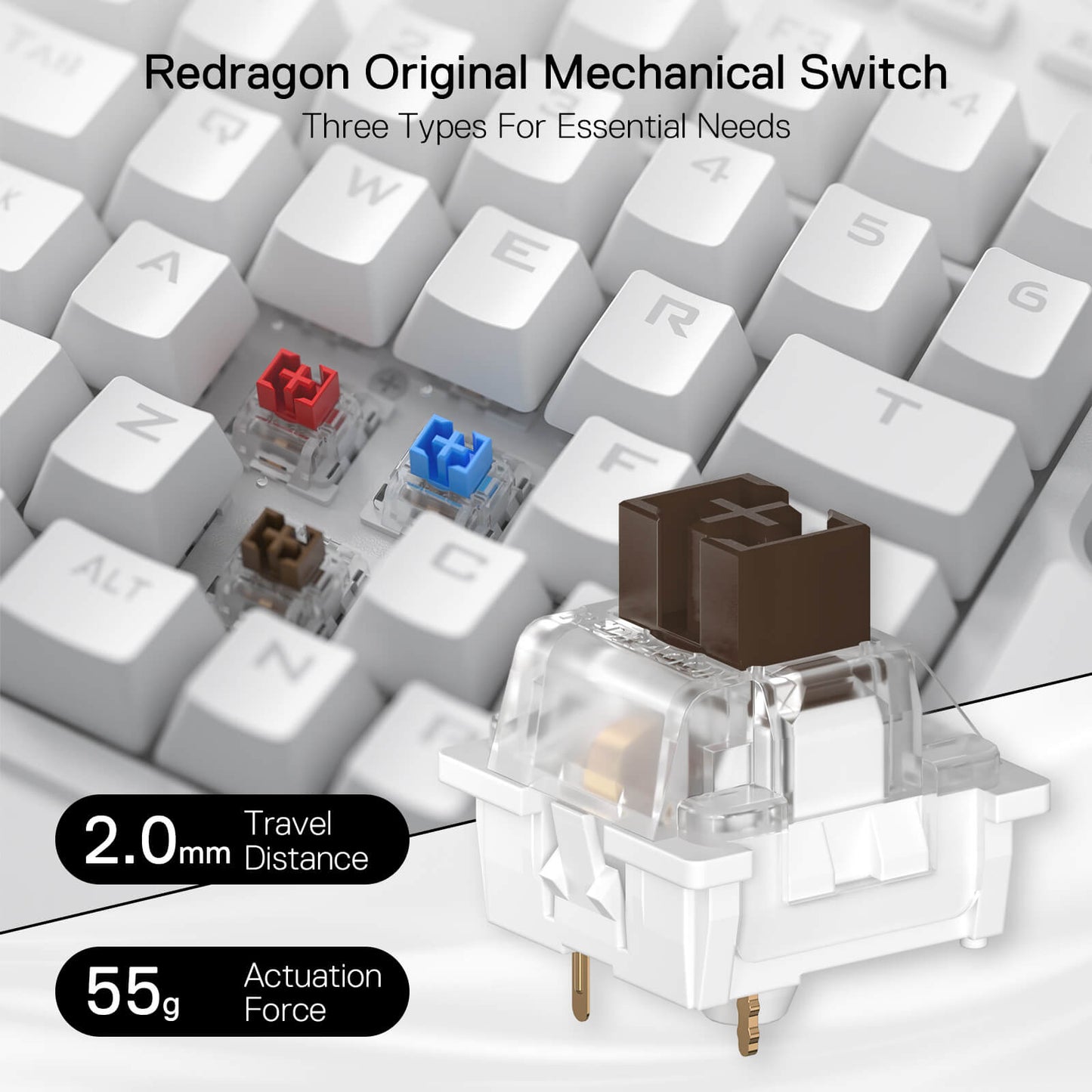 Redragon K585 DITI One-Handed RGB Mechanical Gaming Keyboard