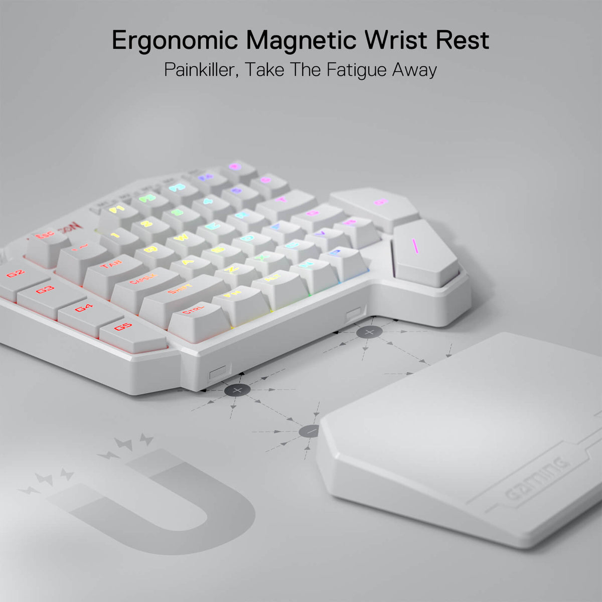 Redragon K585 DITI One-Handed Mechanical Gaming Keyboard | Left Hand ...