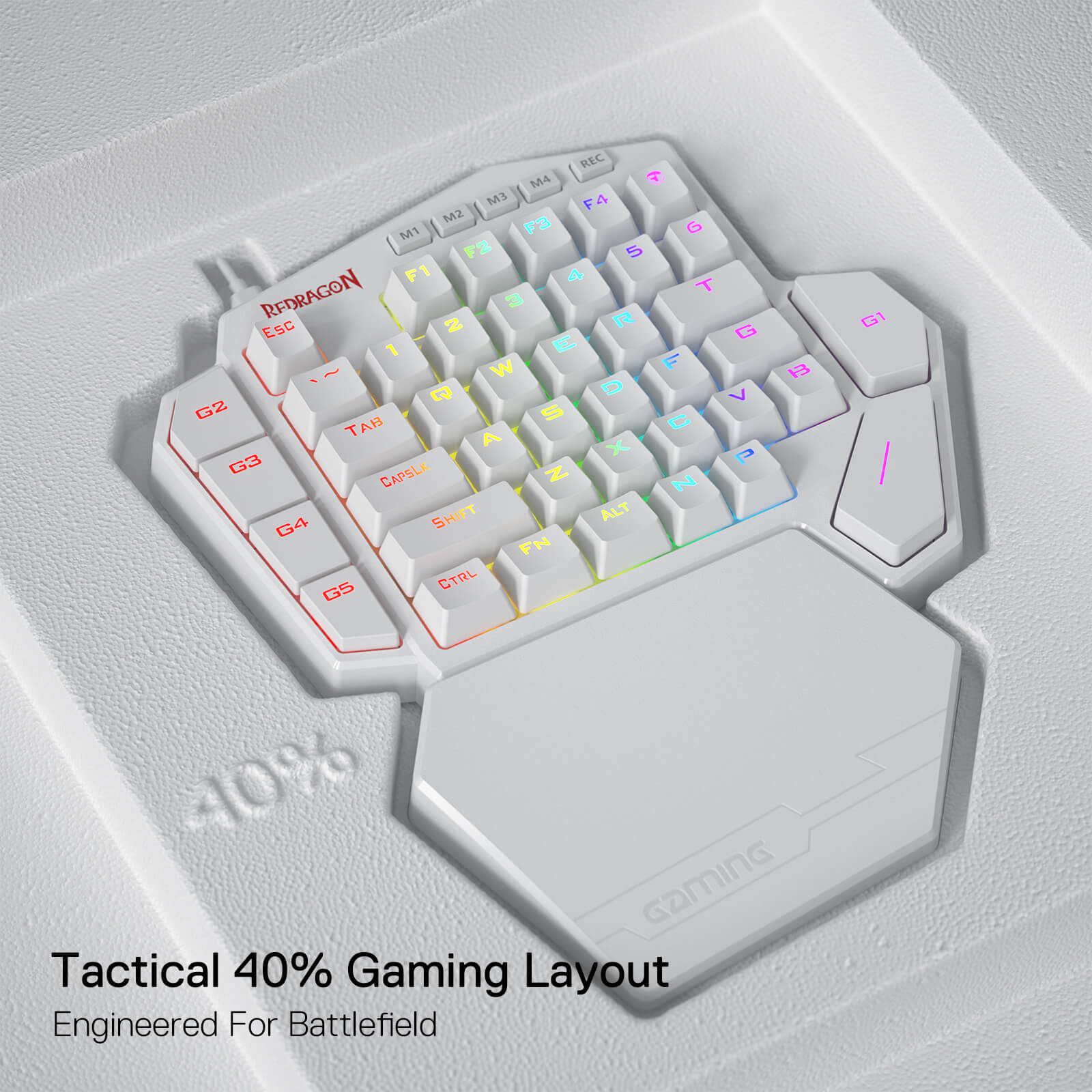 One-Handed Gaming RGB Keypad