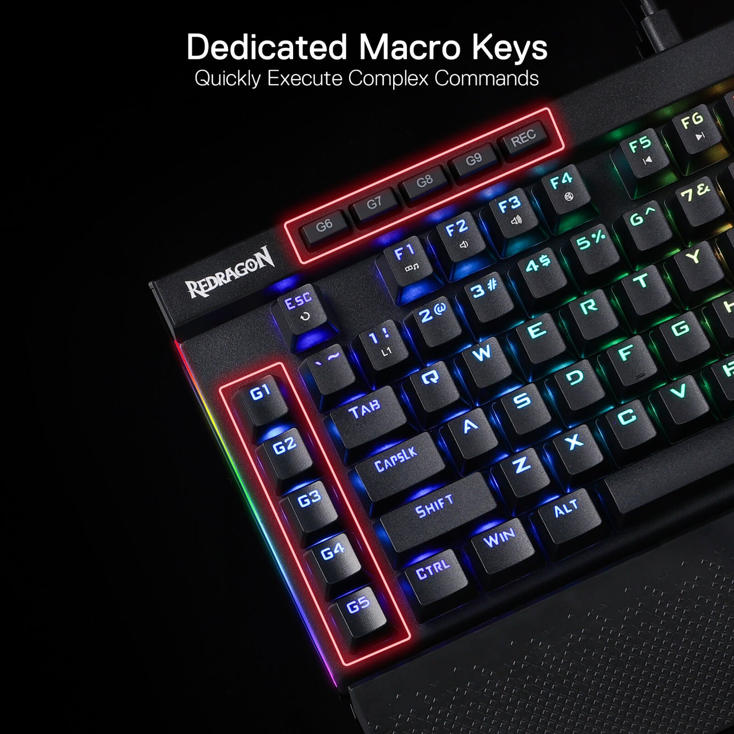 Redragon K587 MAGIC-WAND 87 Keys RGB TKL Mechanical Gaming Keyboard