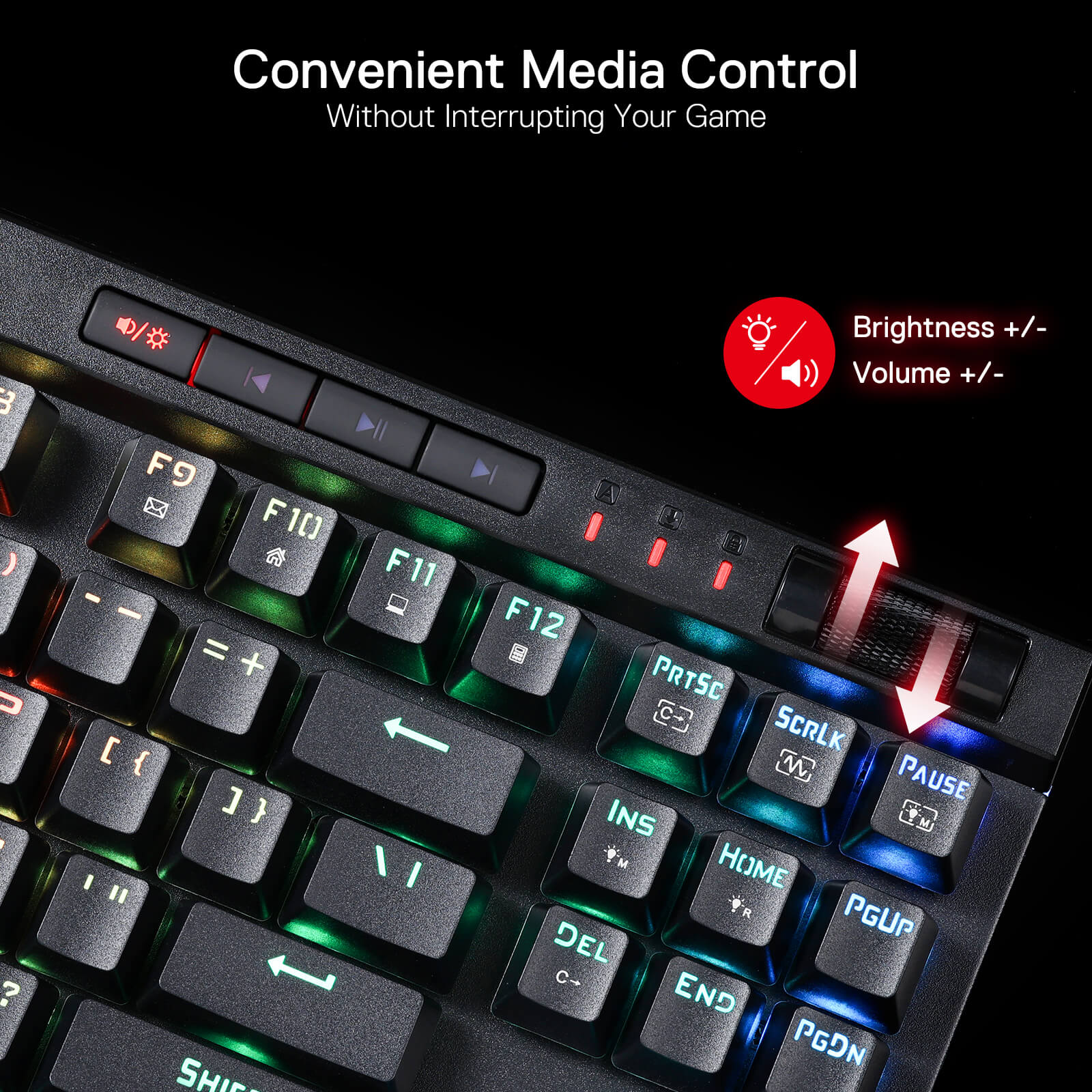 Redragon K587 MAGIC-WAND 87 Keys RGB TKL Mechanical Gaming Keyboard