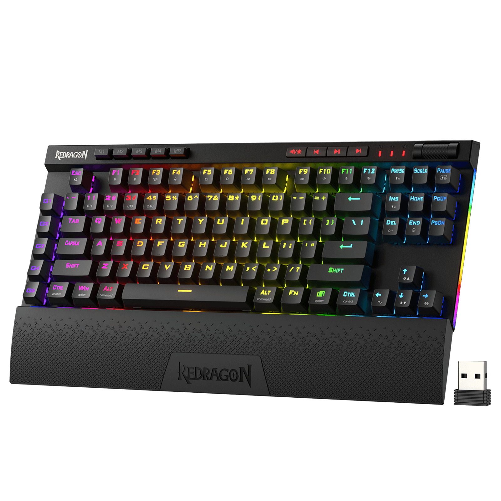 Redragon K587 MAGIC-WAND 87 Keys TKL 3-Mode Mechanical Gaming Keyboard