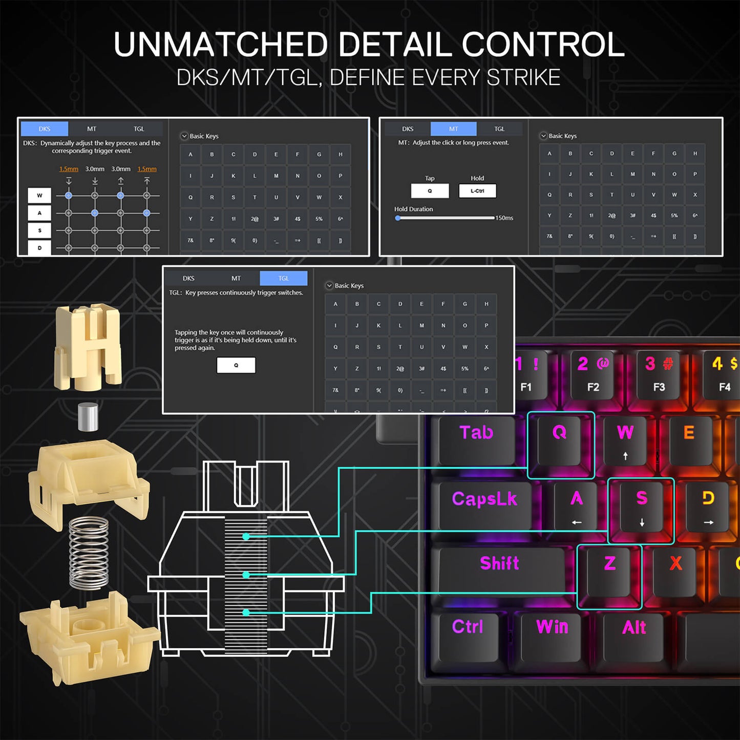 Redragon magnetic switch keyboards