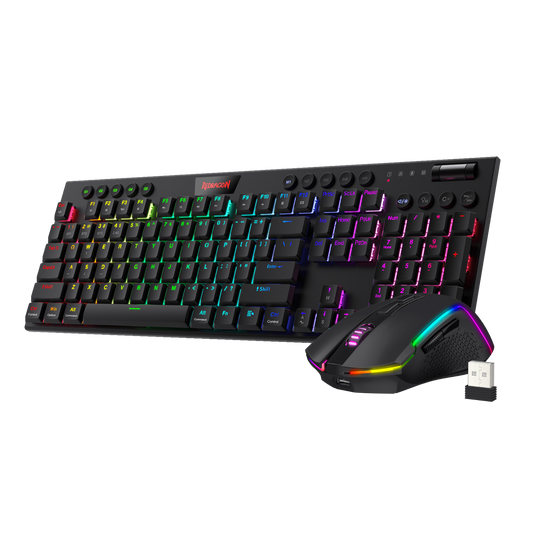 Redragon K618 PRO 3-Mode Wireless RGB Mechanical Keyboard and M693 Wireless Gaming Mouse Combo